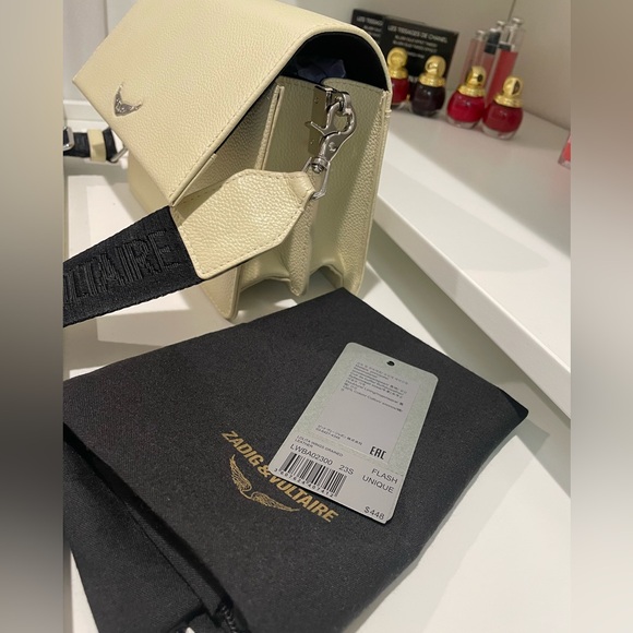 NWT Zadig & Voltaire Lolita Crossbody Bag in Cream Color - Picture 6 of 12